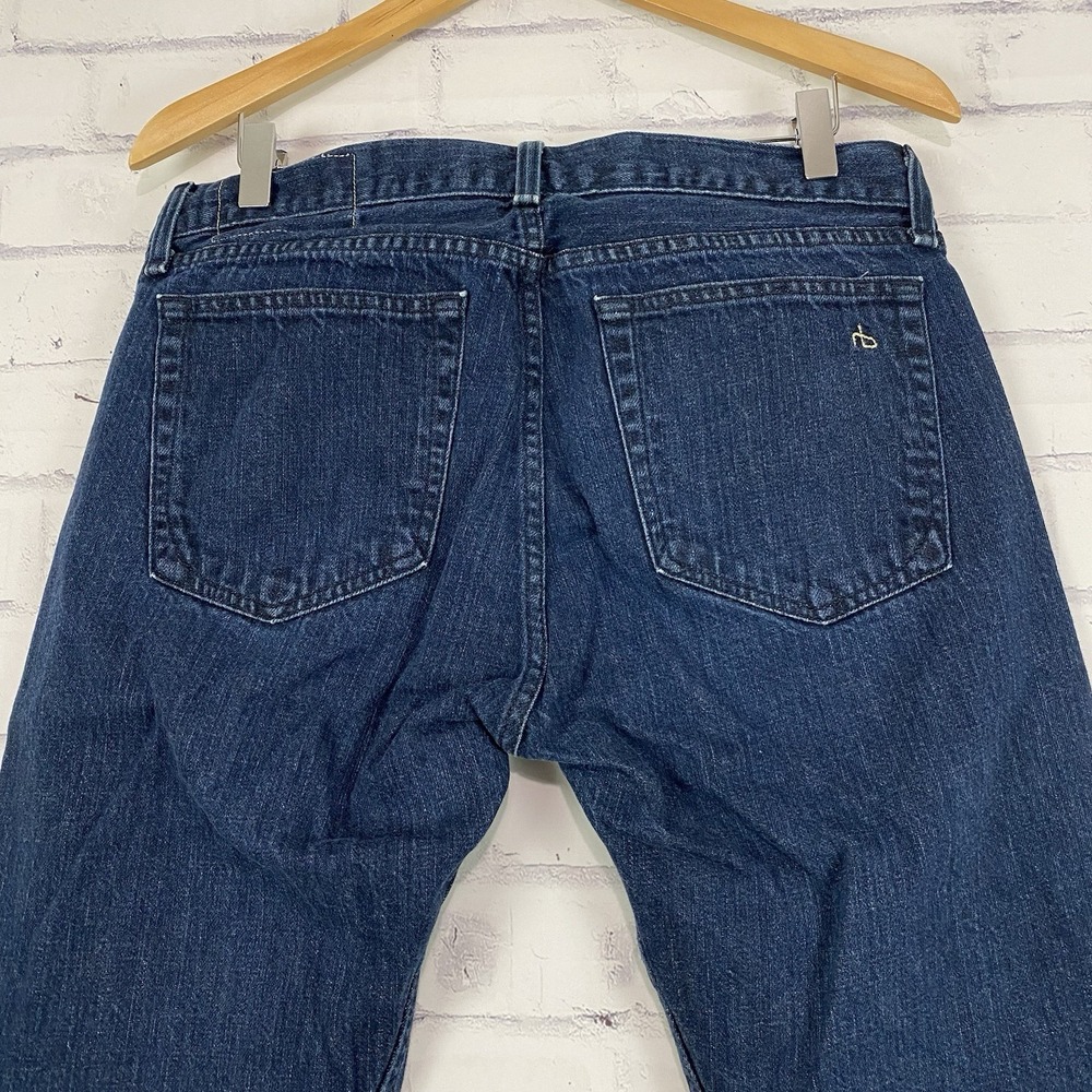 Rag & Bone Jeans Men's 31 31x31 Denim Fit 3 SLIM Straight‎ Leg Button Fly - Picture 6 of 14